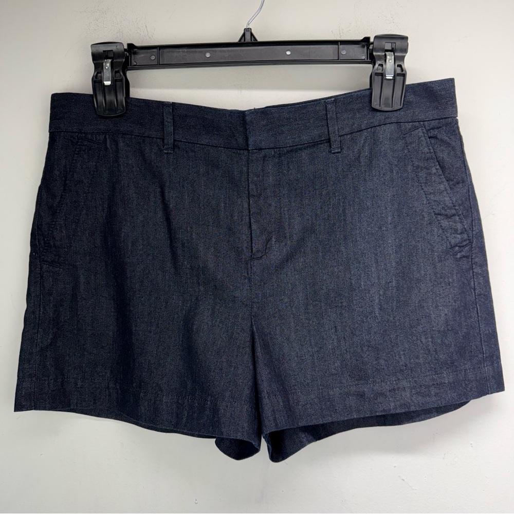 Loft size 30/10 Women’s Dark Blue Chambray High Rise Shorts